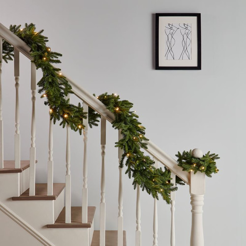 Christmas Garland with LED Thetford 274 cm, battery-operated