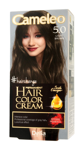 Delia Cosmetics Cameleo HCC Omega+ Permanent Hair Dye No. 5.0 Light Brown