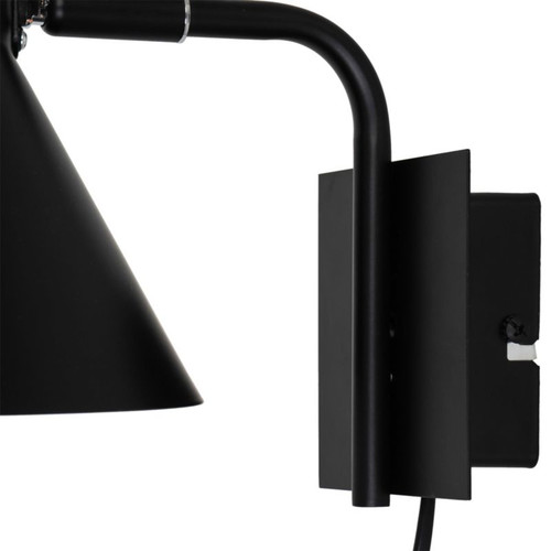 GoodHome Wall Lamp Masoala 1-P E27, black