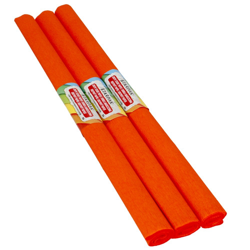 Crepe Paper 50x200cm 10pcs, dark orange