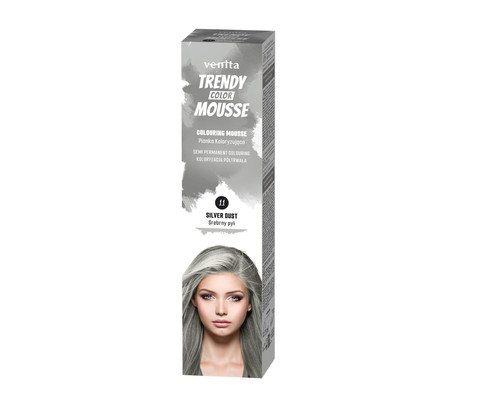 Venita Trendy Color Mousse Semi-Permanent Colouring 11 Silver Dust 75ml