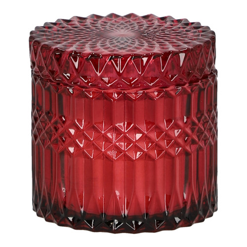 Candle in Glass 10.5cm, red