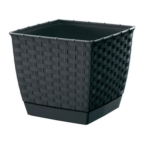 Plant Pot Ratolla Square 25 cm, anthracite