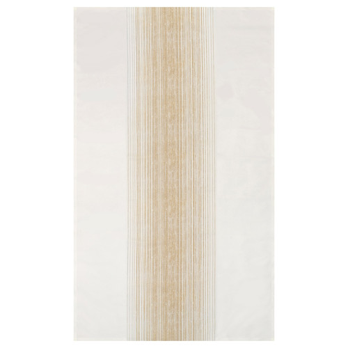 TAGGSIMPA Tablecloth, white/beige, 145x320 cm