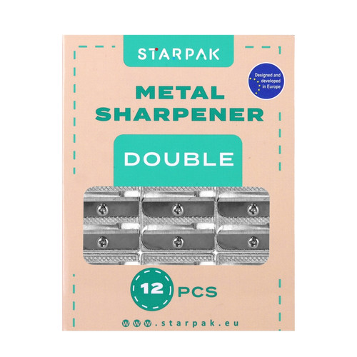 Starpak Metal Sharpener Double 12pcs