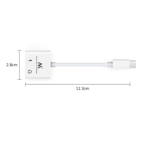 MacLean Cable Adapter USB-C 3.5 mm jack PD MCTV-848