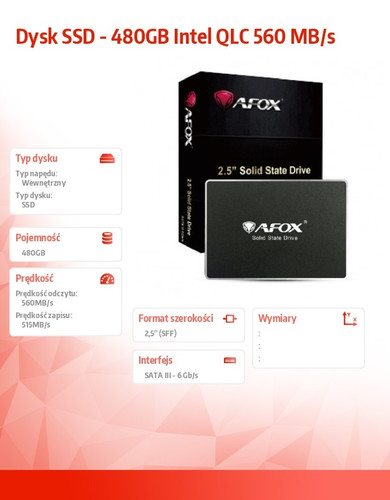 Afox SSD 2.5" 480GB INTEL QLC