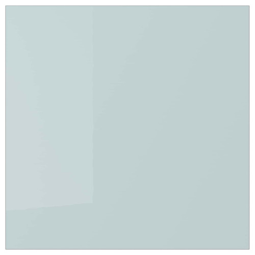 KALLARP Door, high-gloss light grey-blue, 40x40 cm