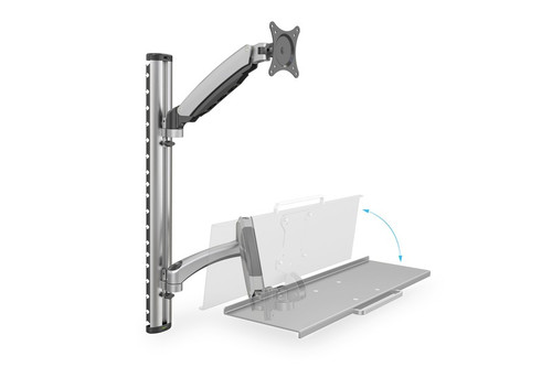 Flexible LCD Wall Mount + Keyboard Max. 27" 8kg