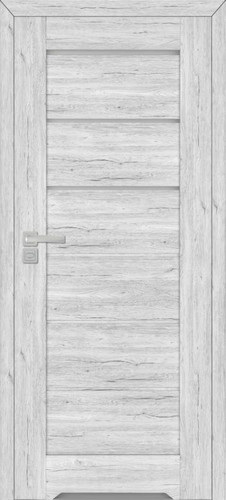 Non-rebated Internal Door Toreno 80, undercut, right, silver oak