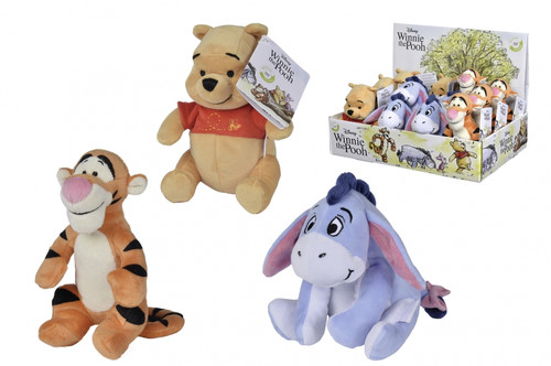 Disney Plush Soft Toy Winnie The Pooh 17cm, 1pc, assorted products, 3+