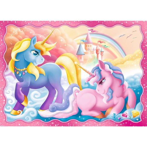 Trefl Children's Puzzle 4in1 Unicorns & Magic 4+