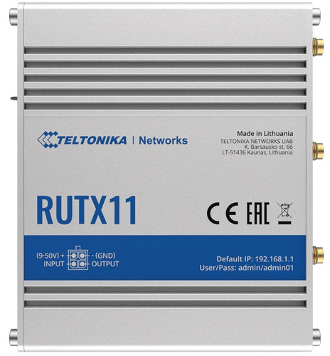 Teltonika Router LTE RUTX11 Cat6 WiFi BLE