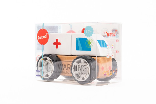 iWood Wooden Blocks Ambulance 3+