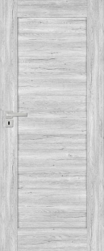 Internal Door Trame 80, right, silver oak