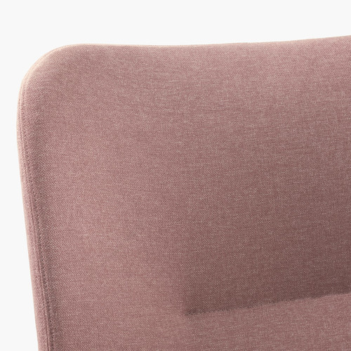 VEDBO High-back armchair, Gunnared light brown-pink