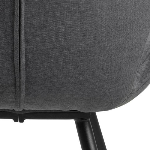 Upholstered Chair Petri, anthracite