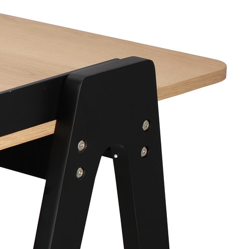 Desk Malmo, natural, black