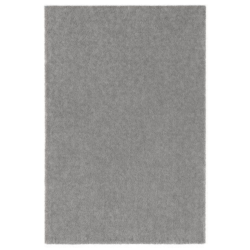 STOENSE Rug, low pile, medium grey, 200x300 cm