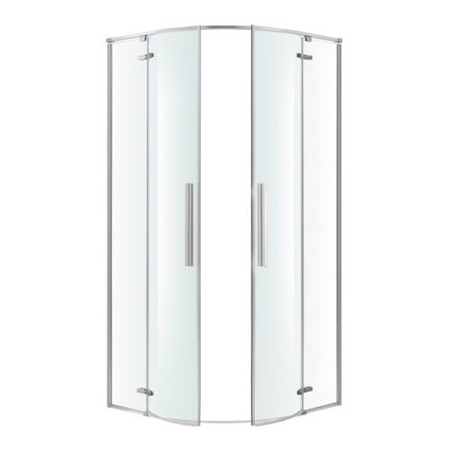 GoodHome Shower Enclosure Cabin Ezili 90 cm, chrome/transparent