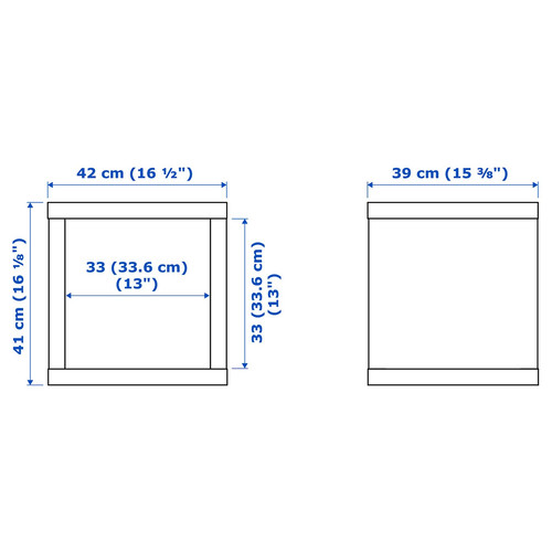 KALLAX Shelving unit, white, 42x42 cm