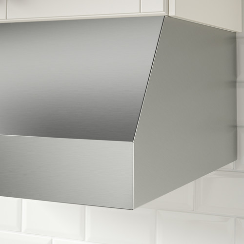 UPPFRISKANDE Wall mounted extractor hood, stainless steel colour, 80 cm