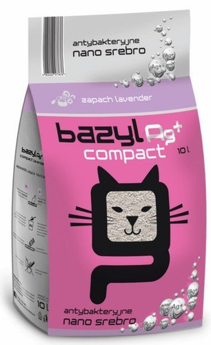 Cat Litter Bazyl Ag+ Compact Lavender 20L