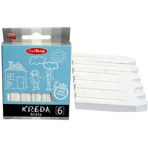 School White Chalk 6pcs