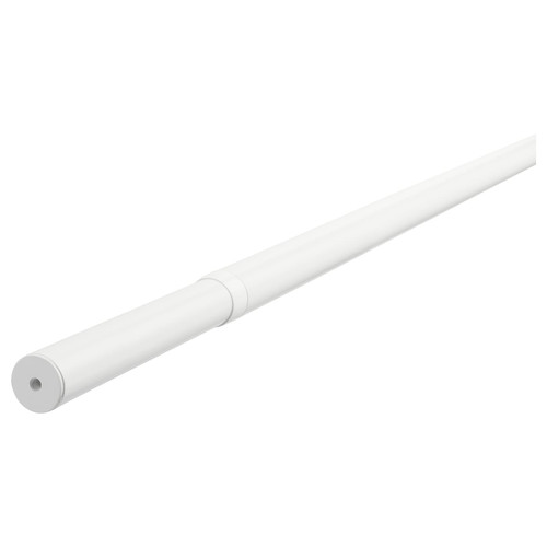 HUGAD Curtain rod, white, 210-385 cm