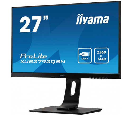 Iiyama ProLite 27" Monitor IPS, QHD, USB-C, DaisyChai XUB2792QSN-B1