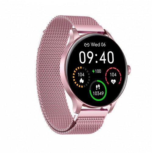 Garett Smartwatch Classy, pink steel