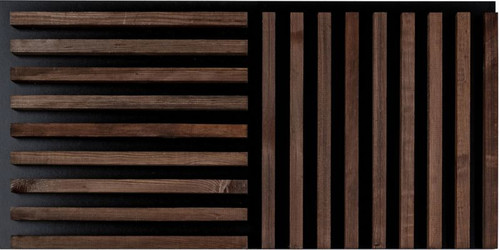 Stegu Decorative Wooden Panel Lamella Linea, dark oak, 0.58sqm