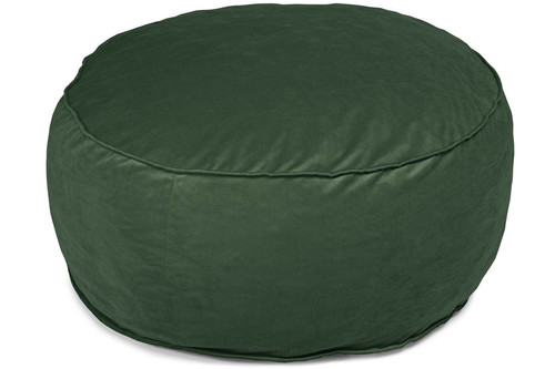 Large Pouffe, velvet, dark green