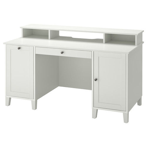 IDANÄS Desk with add-on unit, white