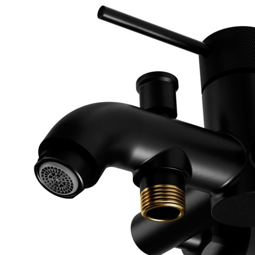 GoodHome Bath Mixer Tap Owens, matt black