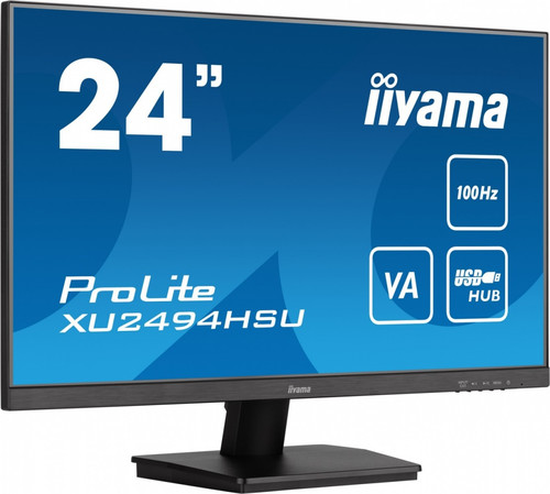 IIyama 23.8" Monitor XU2494HSU-B6 VA FHD HDMI DP 100Hz USBx2 Slim