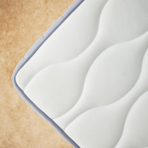 VÅGSTRANDA Mattress, pocket springs, medium firm/light blue, 120x200 cm