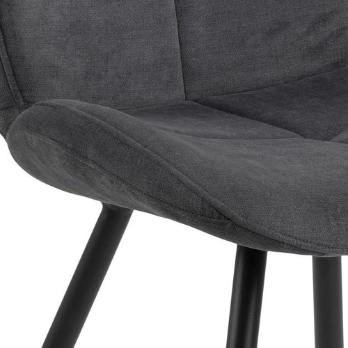 Upholstered Chair Petri, anthracite