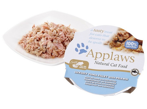 Applaws Natural Cat Food Tuna Fillet with Shrimps 60g