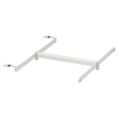 HJÄLPA Clth rail+2 susp rail+1pck fitting, adjustable/white, 30-47x55 cm