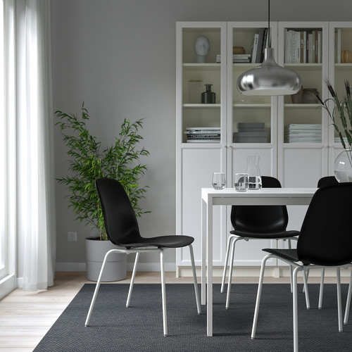 LIDÅS Chair, black/Sefast white