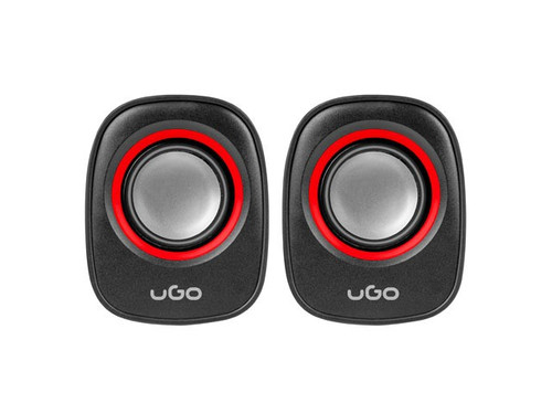 UGo Computer Speakers 2.0 Tamu S100, red