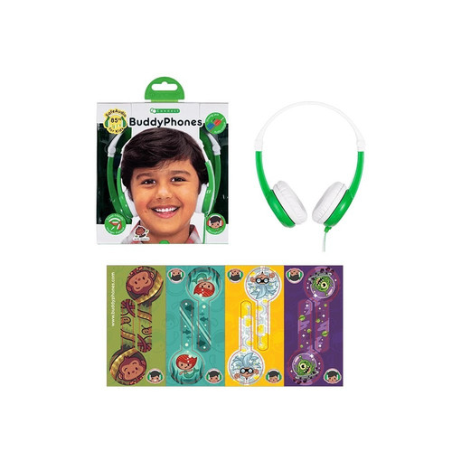 BuddyPhones Headphones Connect, green