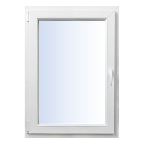 Tilt and Turn Window PVC Triple-Pane 865 x 1435 mm, left, white