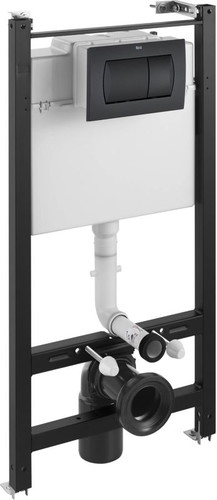 Roca WC Flush-Mounted Frame Active, black