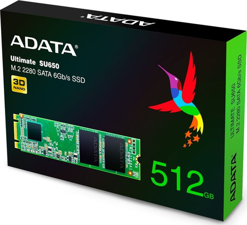 Adata Drive SSD Ultimate SU650 512GB M.2 TLC 3D 2280 SATA