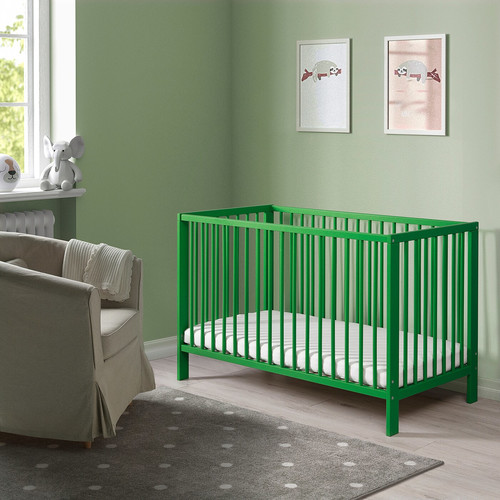 GULLIVER Cot, green, 60x120 cm