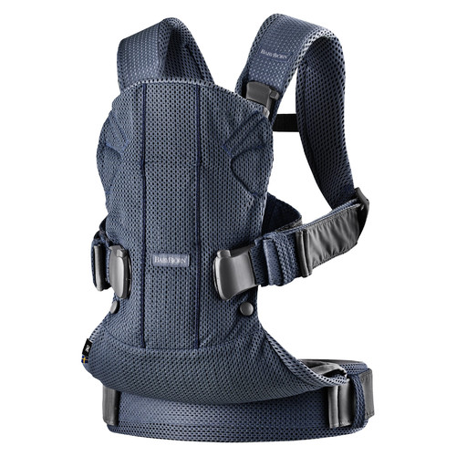 BABYBJORN - Baby Carrier ONE AIR, Navy Blue with Bib for Baby Carrier One 0-36m