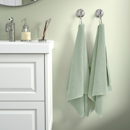 GULVIAL Hand towel, pale grey-green, 50x100 cm