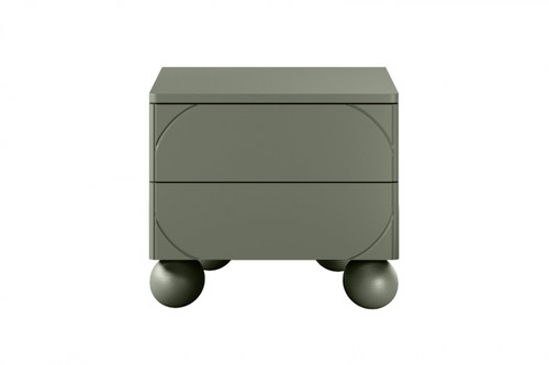 Bedside Table Nightstand Sonatia II 45 cm, olive